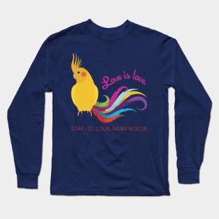 Rainbow Cockatiel - Love is Love Long Sleeve T-Shirt